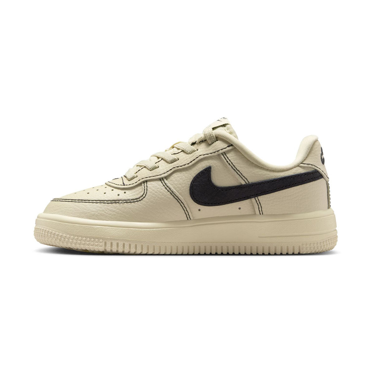 Nike Force 1 Low LV8 EasyOn &#39;Light Khaki &amp; Black&#39; Little Kids&#39; Shoes