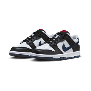 Nike Dunk Low 'Black White Midnight Navy' Big Kids' Shoes