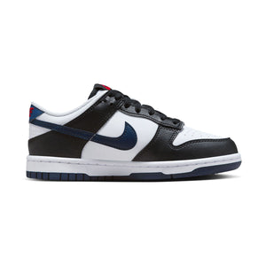 Nike Dunk Low 'Black White Midnight Navy' Big Kids' Shoes