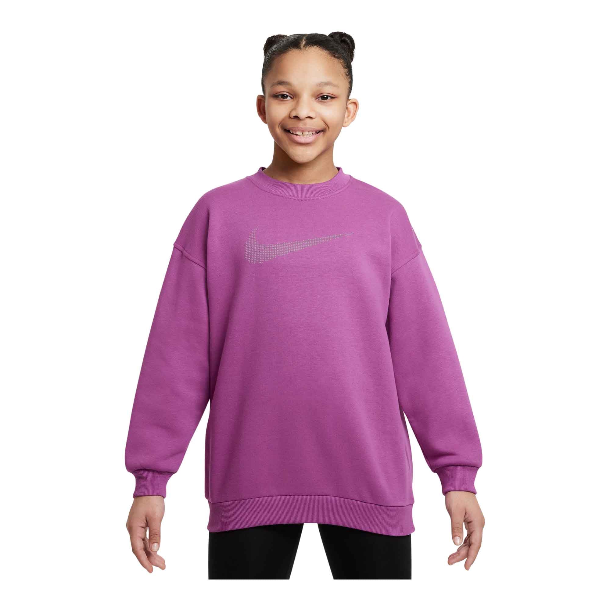 Nike Sportswear Club Fleece Big Kids' (Girls') Oversized Sweatshirt - NIKE