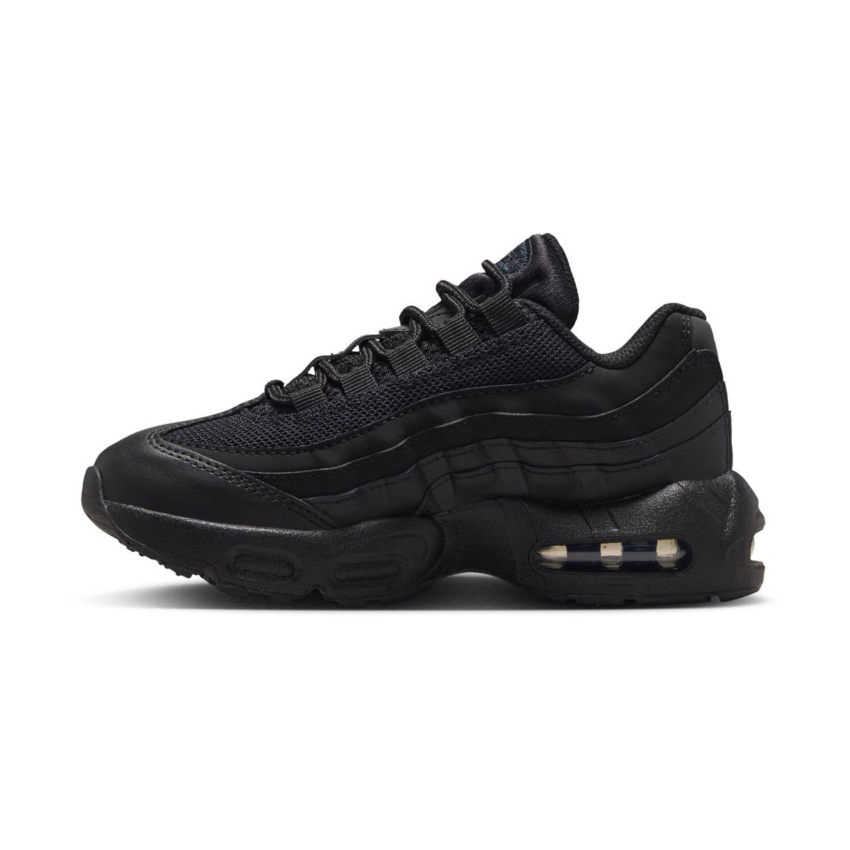 Nike Air Max 95 Recraft 'Black Pearl Grey Green Shock' Little Kids' Shoes - KIDS