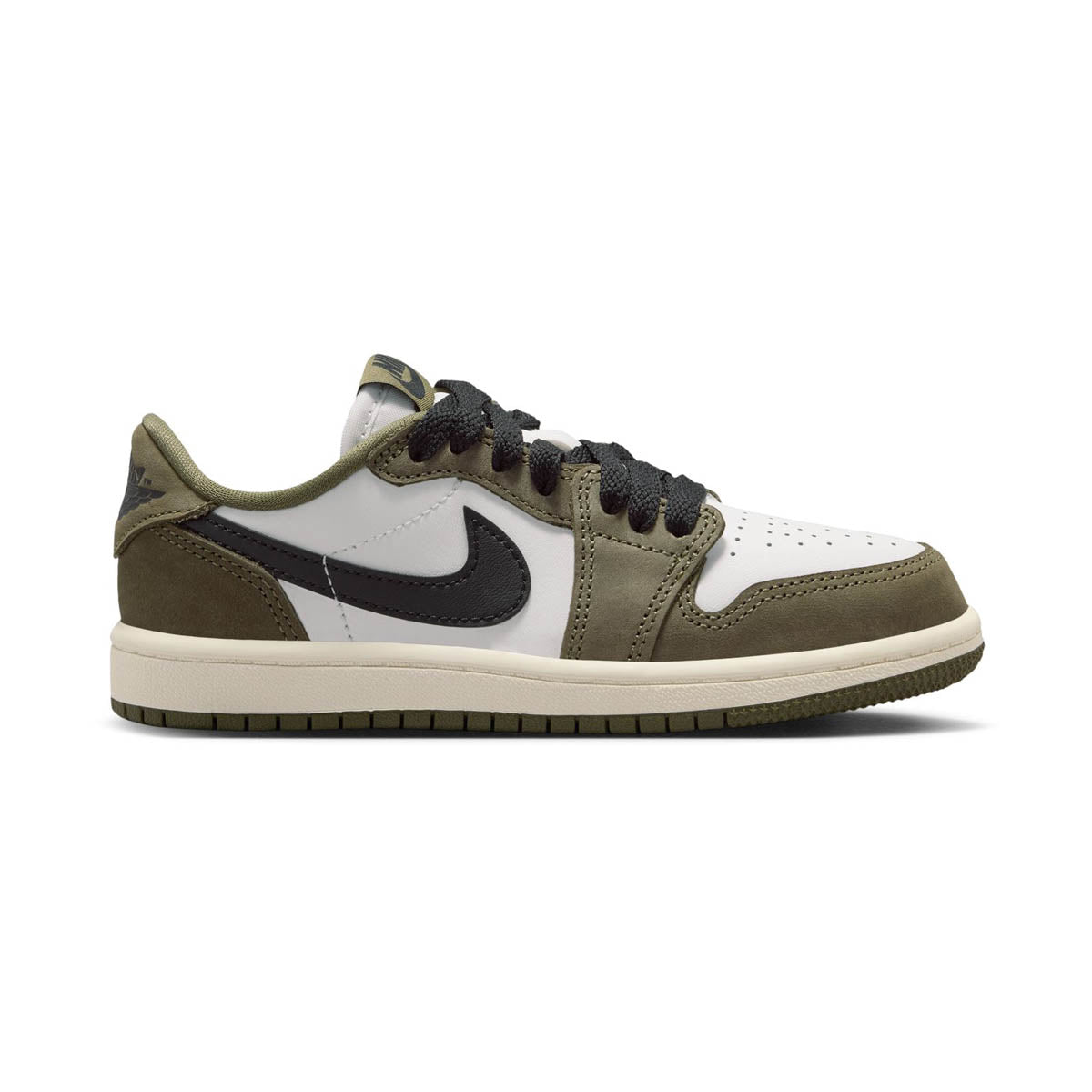 Air Jordan 1 Retro Low 'Medium Olive and Summit White' Little Kids' Shoes - Kids Casual: Kids Shoes