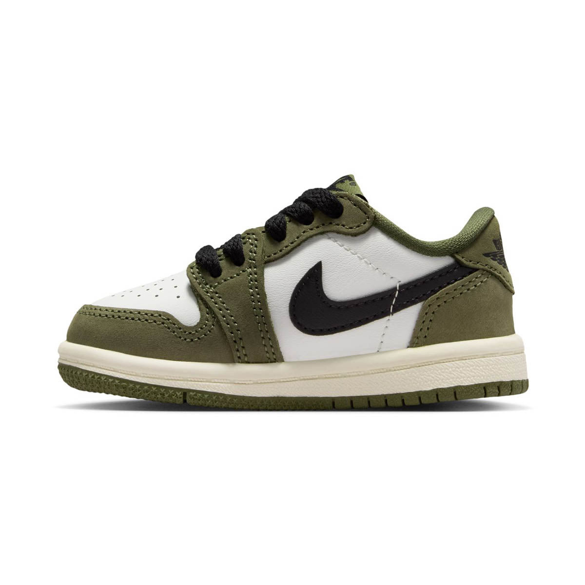 Air Jordan 1 Retro Low 'Medium Olive and Summit White' Baby/Toddler Shoes - Jordan Shoes for Mens, Women and kids