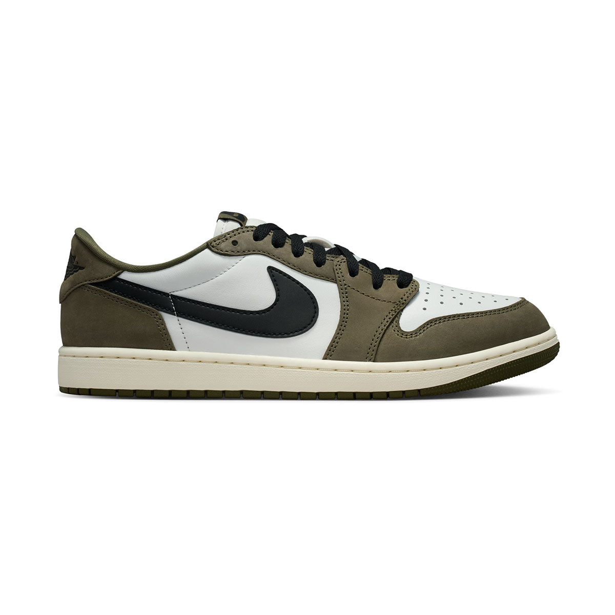 Air Jordan 1 Retro Low 'Medium Olive and Summit White' Men's Shoes - Jordan Shoes for Men