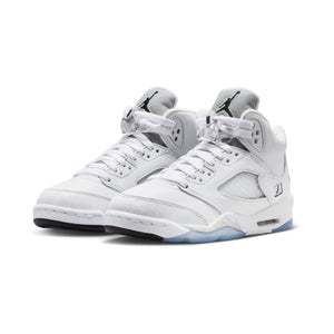 Air Jordan 5 Retro OG 'White Metallic' Big Kids' Shoes
