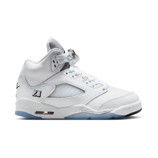 Air Jordan 5 Retro OG 'White Metallic' Big Kids' Shoes