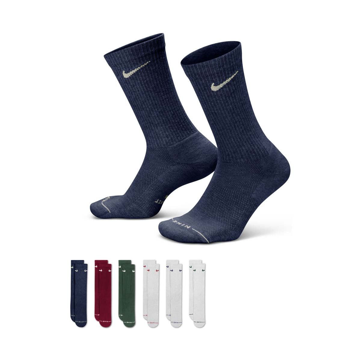 Nike Everyday Elevated Crew Socks (6 Pairs) - 