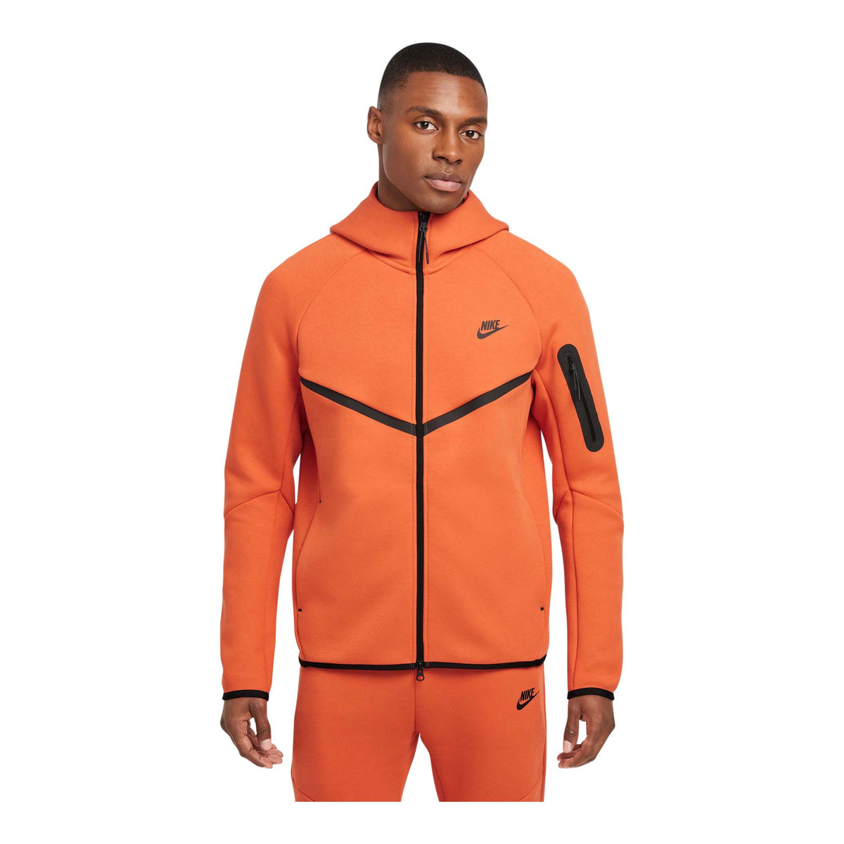 Nike Tech &#39;Orange&#39; Men&#39;s Full-Zip Windrunner Hoodie