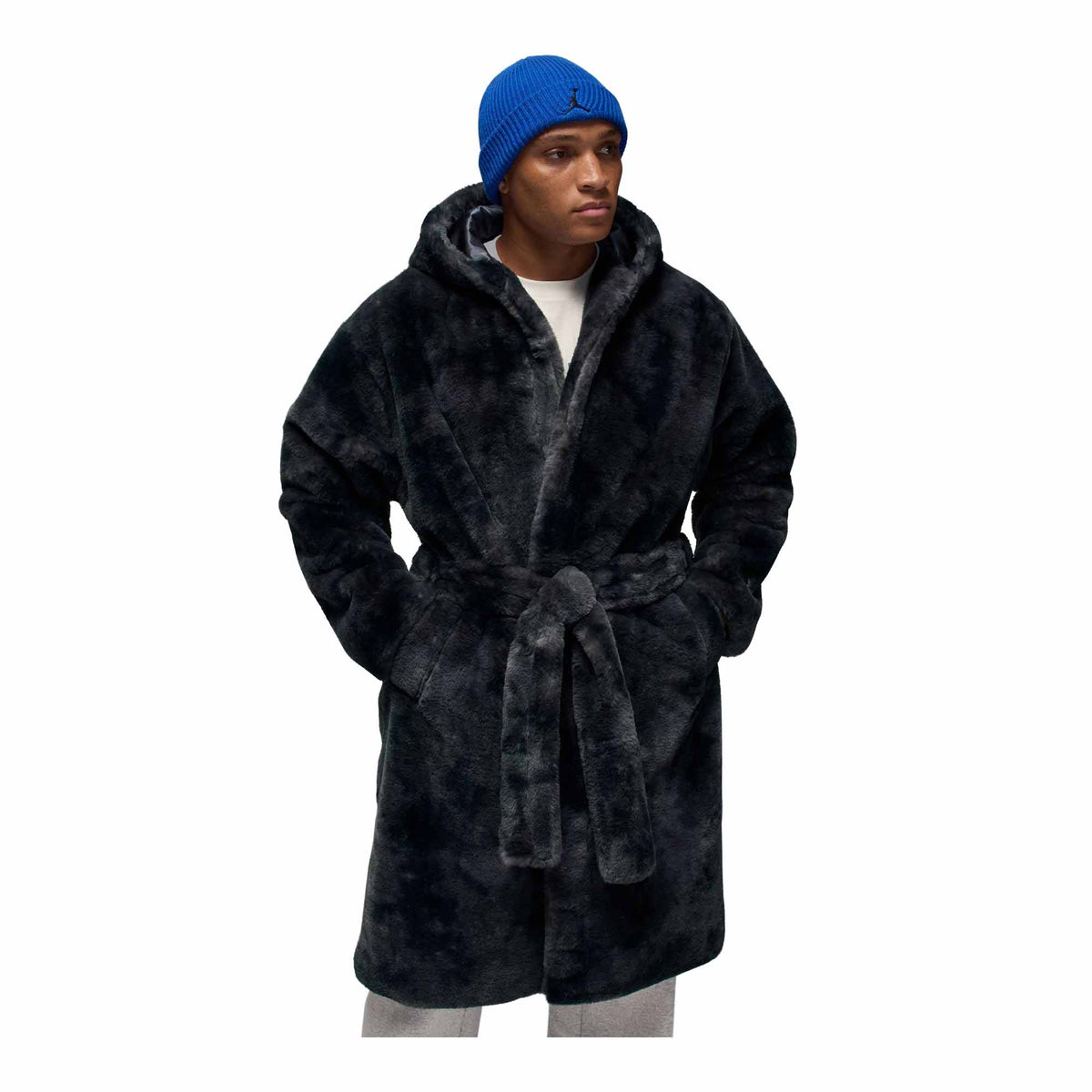 Jordan Brooklyn Men's Faux Fur Robe - Clothing