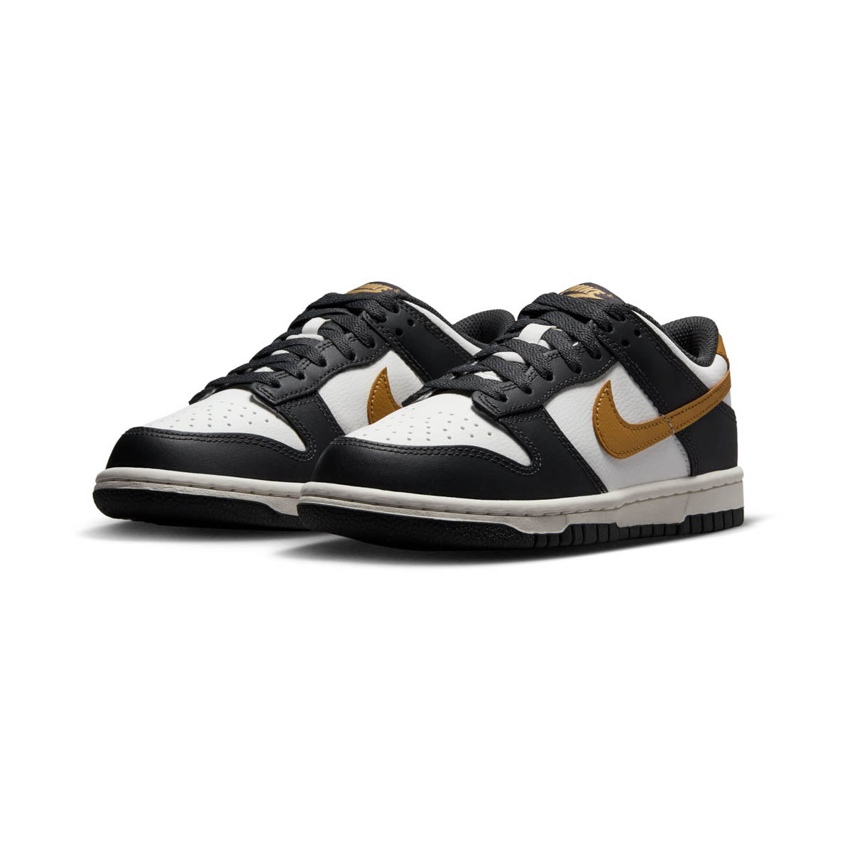 Nike Dunk Low &#39;Summit White Metallic Gold&#39; Big Kids&#39; Shoes