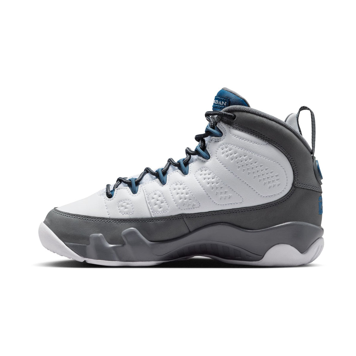 靴 air jordan 9 Flint Grey and French Blue Shop Air Jordan 9 Retro 'Flint Grey and French Blue' Big Kids' Shoes