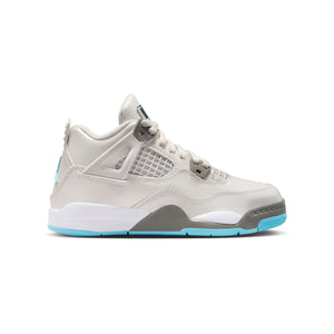 Jordan 4 Retro 'Photon Dust Blue Chill' Little Kids' Shoes