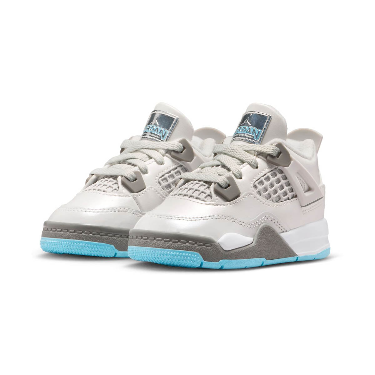 Jordan 4 Retro 'Photon Dust Blue Chill' Baby/Toddler Shoes - Kids Casual: Kids Shoes