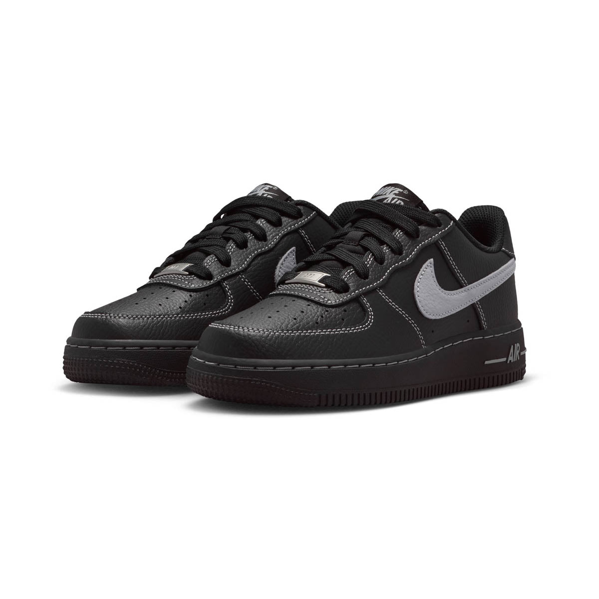 Nike Air Force 1 LV8 'Black Grey' Big Kids' Shoes - Nike Air Force 1 Kids