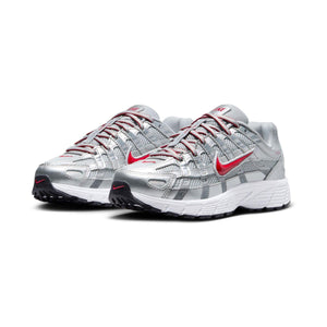 Nike P-6000 'Metallic Silver Cool Red' Big Kids' Shoes