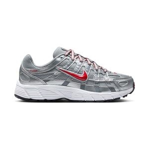 Nike P-6000 'Metallic Silver Cool Red' Big Kids' Shoes