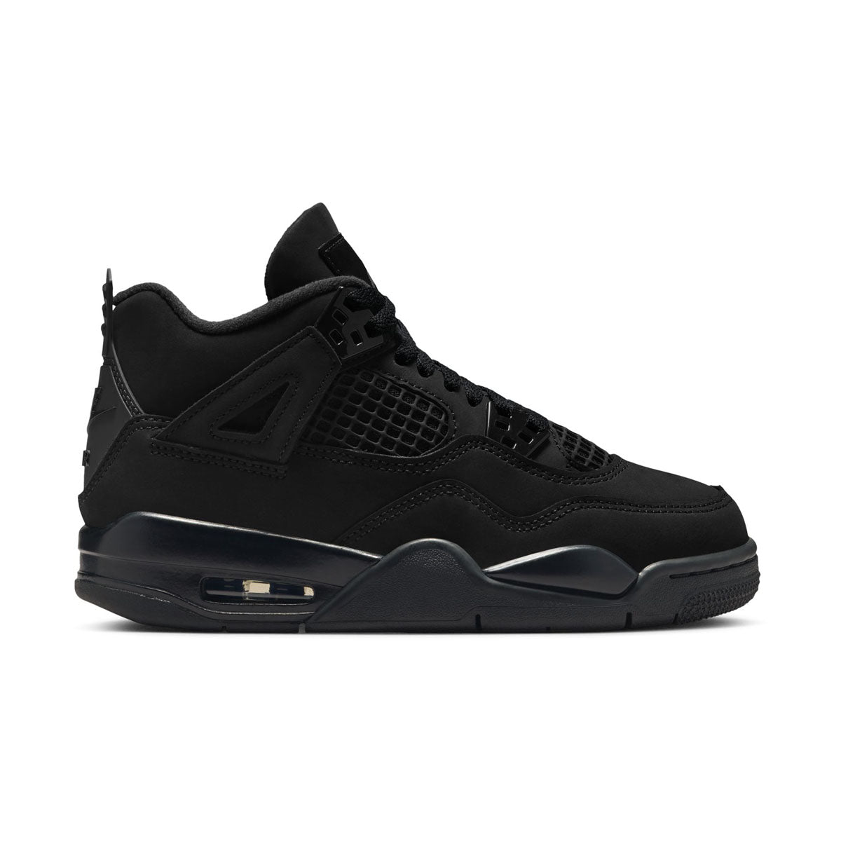 Air Jordan 4 Retro 'Black Cat' Big Kids' Shoes - 