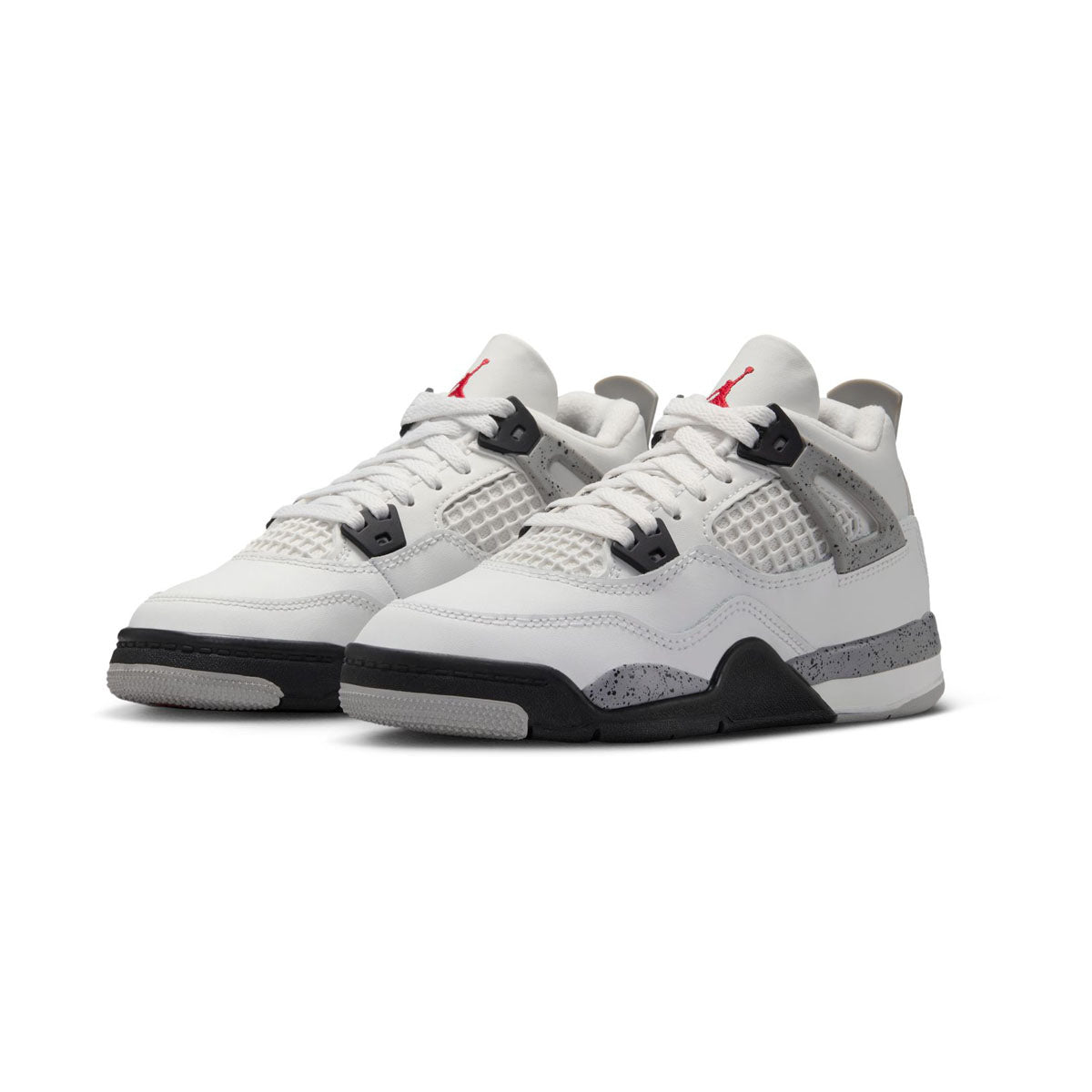 Shop Jordan 4 Retro 'White Cement' Little Kids' Shoes