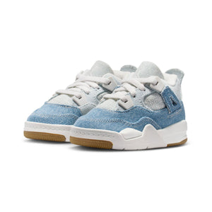 Jordan 4 Retro 'Denim Worn Blue' Baby/Toddler Shoes