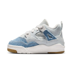 Jordan 4 Retro 'Denim Worn Blue' Baby/Toddler Shoes
