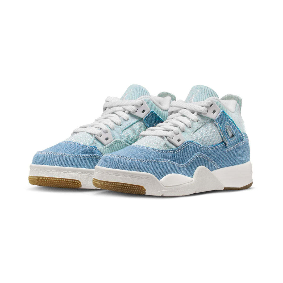 Jordan 4 Retro &#39;Denim Worn Blue&#39; Little Kids&#39; Shoes