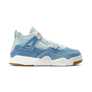 Jordan 4 Retro 'Denim Worn Blue' Little Kids' Shoes
