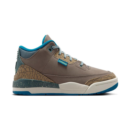 Jordan 3 Retro 'Olive Gray' Little Kids' Shoes
