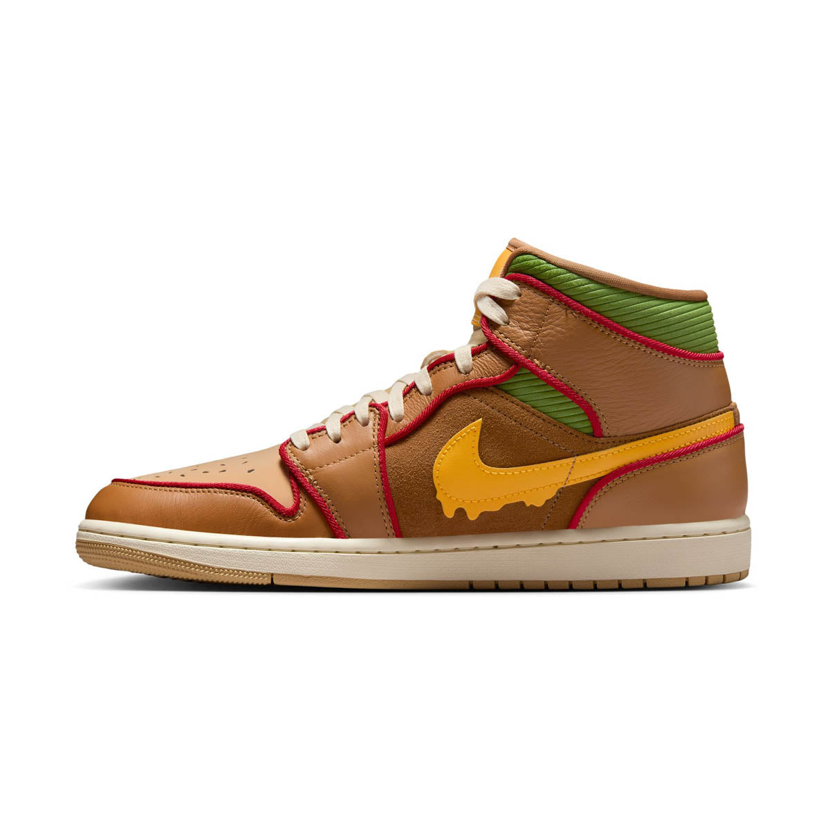 【年末セールNIKE】Air Jordan 1 Mid SE ベージュ/B Nike Air Jordan 1 Mid Shoes 