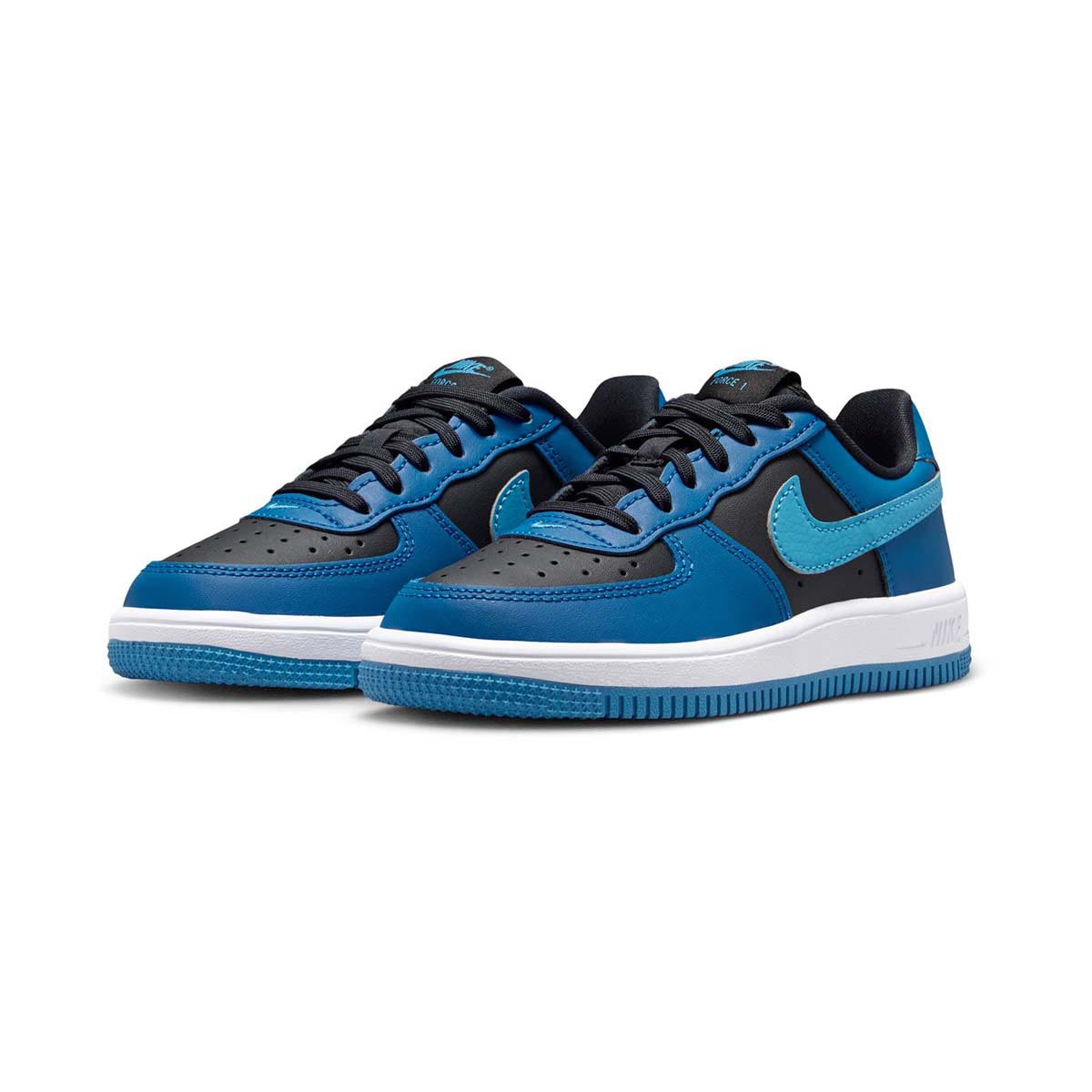 Nike Force 1 Low 'Black Court Blue' Little Kids' Shoes - 