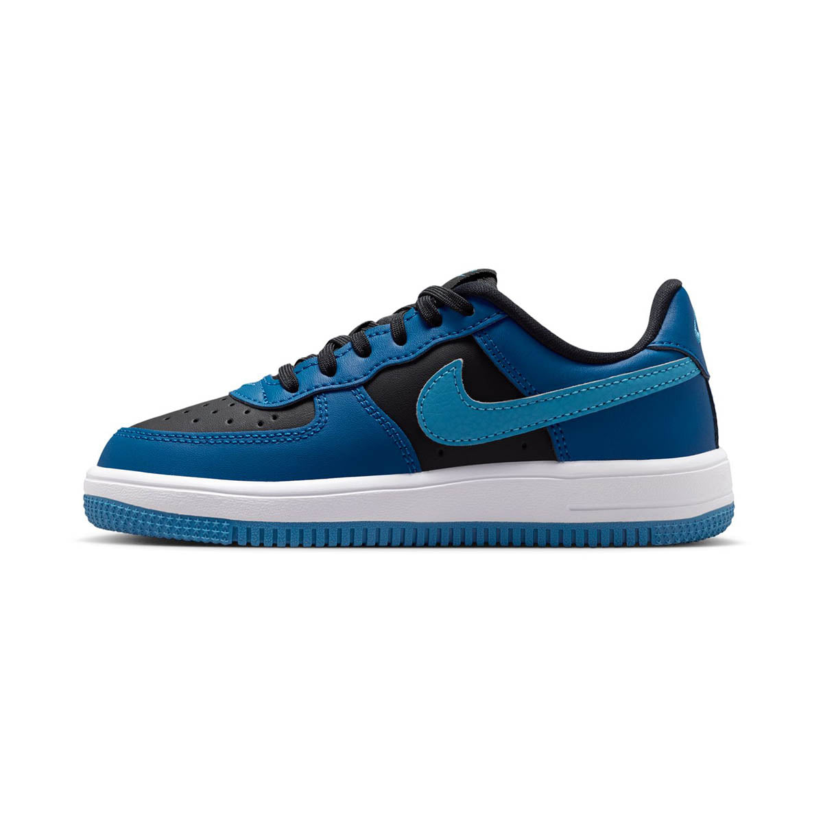 Nike Force 1 Low 'Black Court Blue' Little Kids' Shoes - 