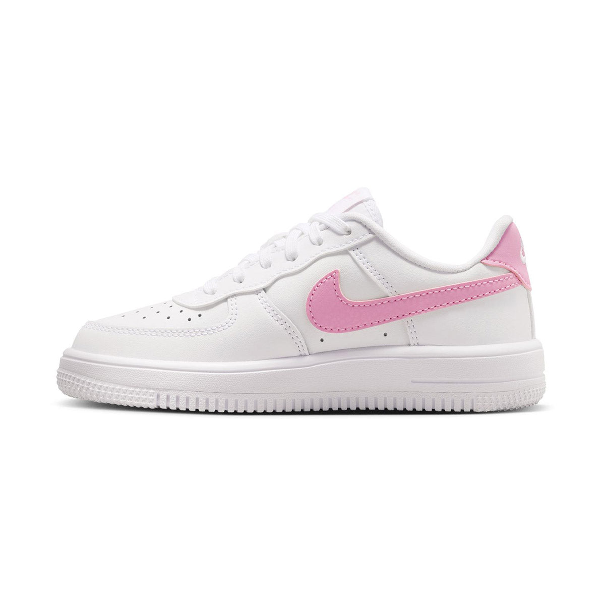 Nike Force 1 Low 'White Pink Rise' Little Kids' Shoes - 