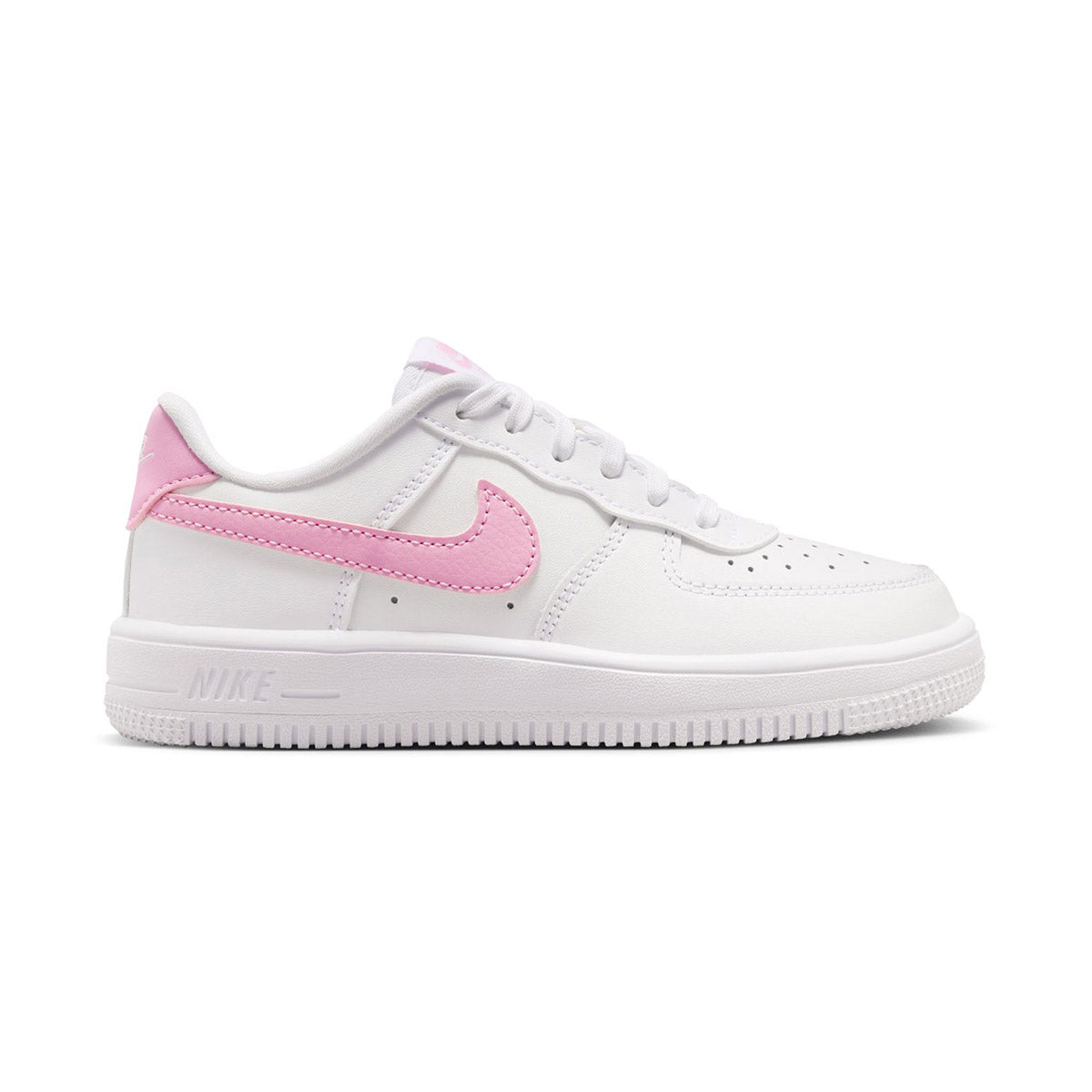 Nike Force 1 Low 'White Pink Rise' Little Kids' Shoes - 
