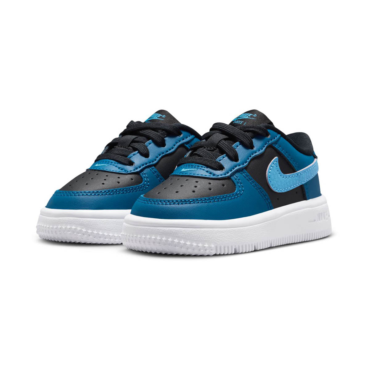 Nike Force 1 Low 'Black Court Blue' Baby/Toddler Shoes - Nike Air Force One Shoes