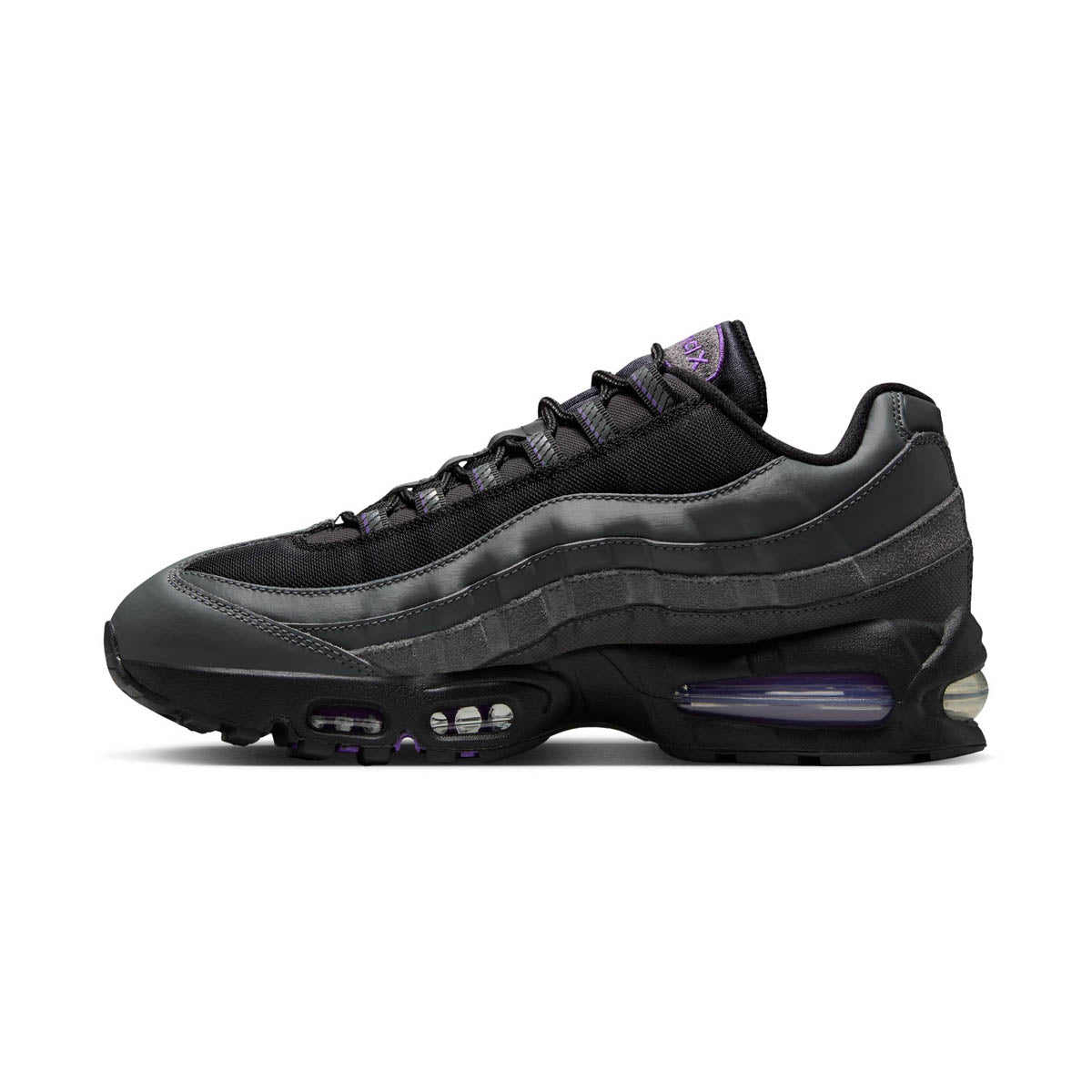 Nike Air Max 95 Big Bubble 'Iron Grey Wild Grape' Men's Shoes - New Releases