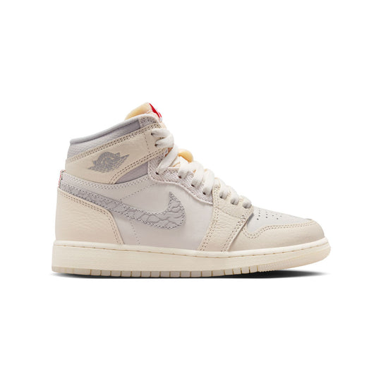 Air Jordan 1 Retro High OG 'Sail University Red' Big Kids' Shoes