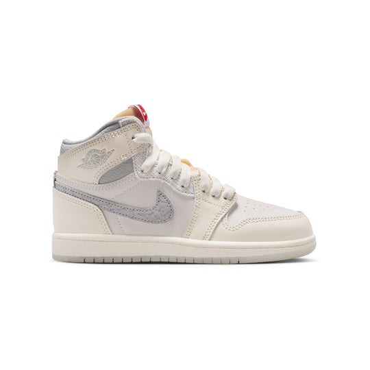 Jordan 1 Retro High OG 'Sail University Red' Little Kids' Shoes