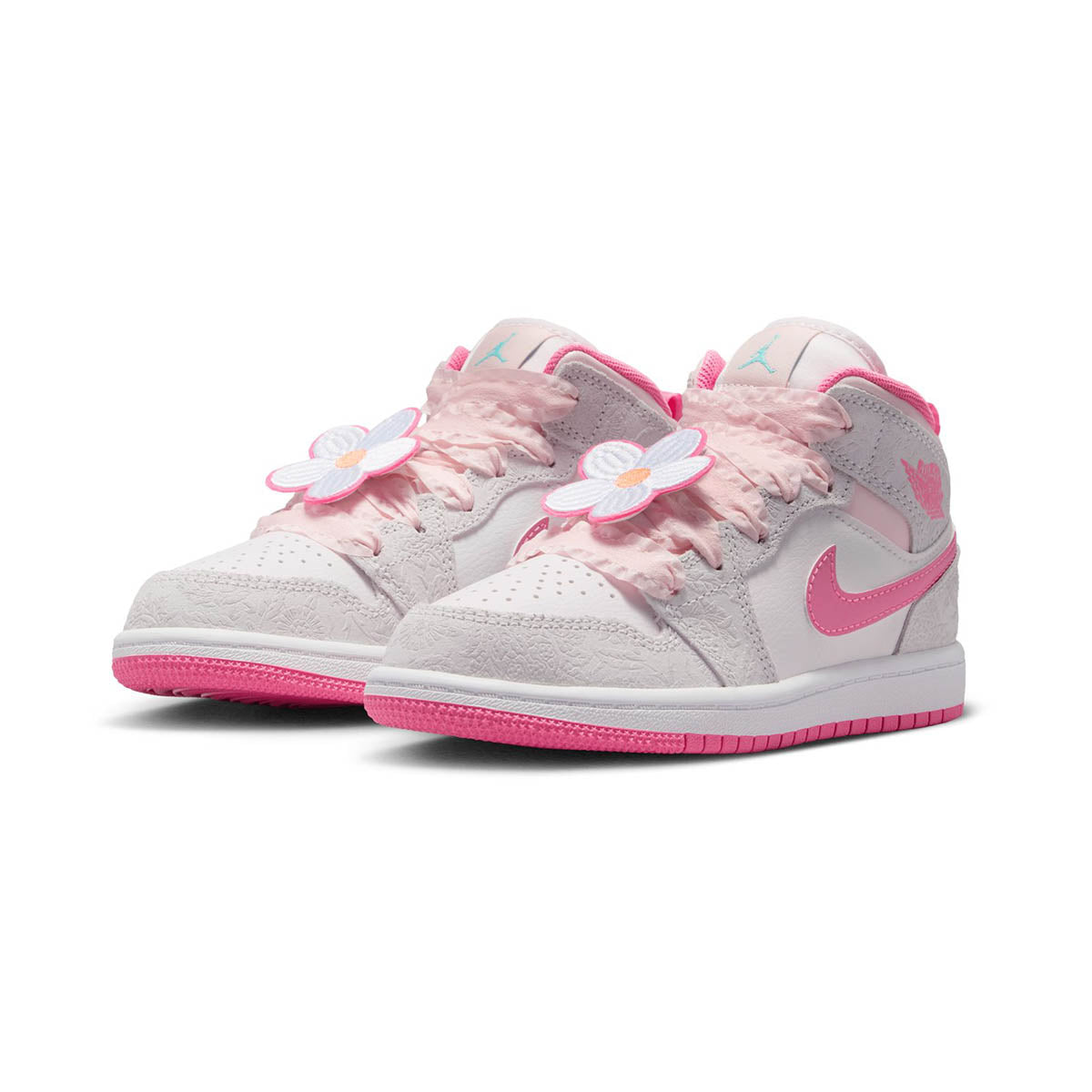 Jordan 1 Mid SE 'Spring Flowers' Little Kids' Shoes - Kids Jordans Shoes
