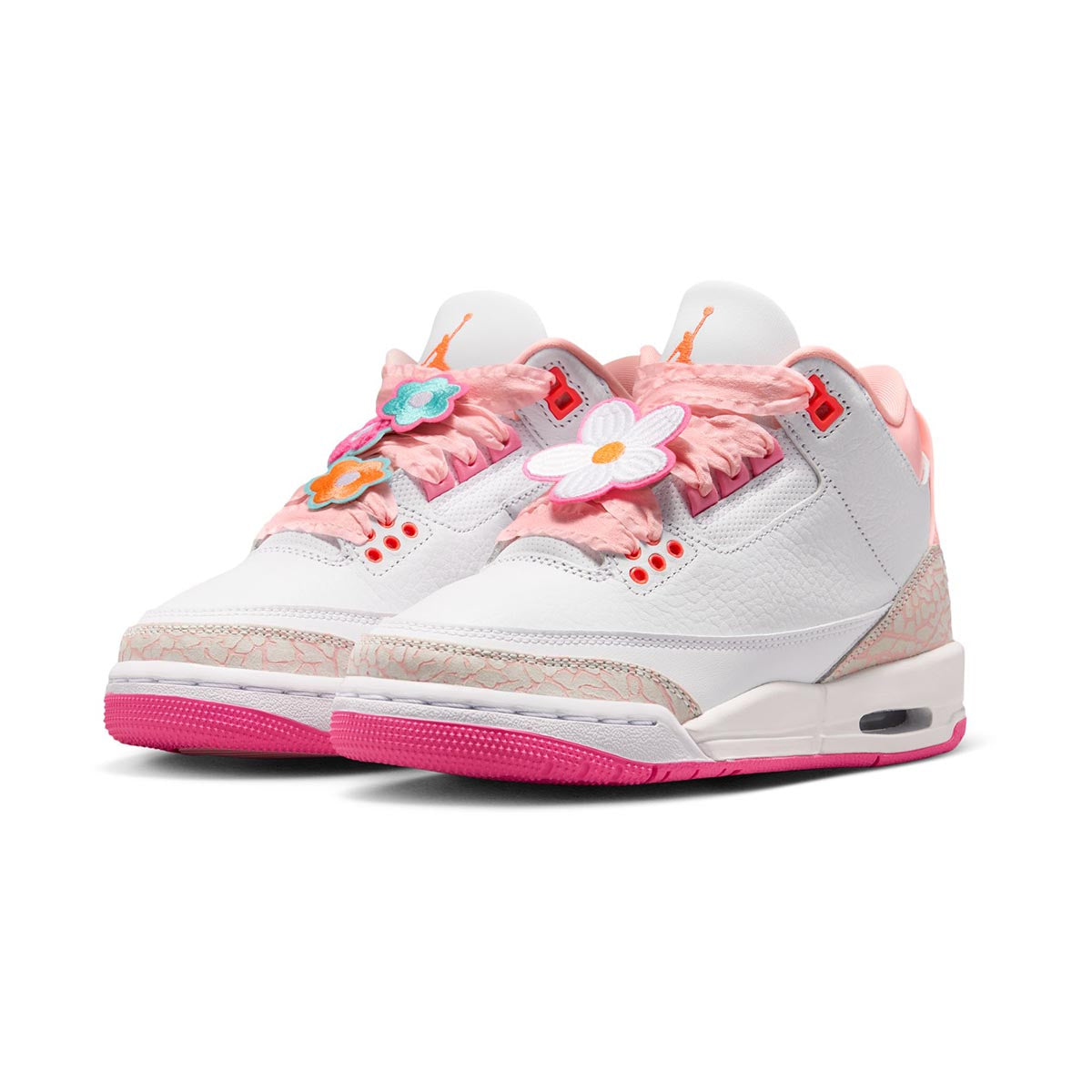 Air Jordan 3 Retro 'Retro Spring Flowers' Big Kids' Shoes - 