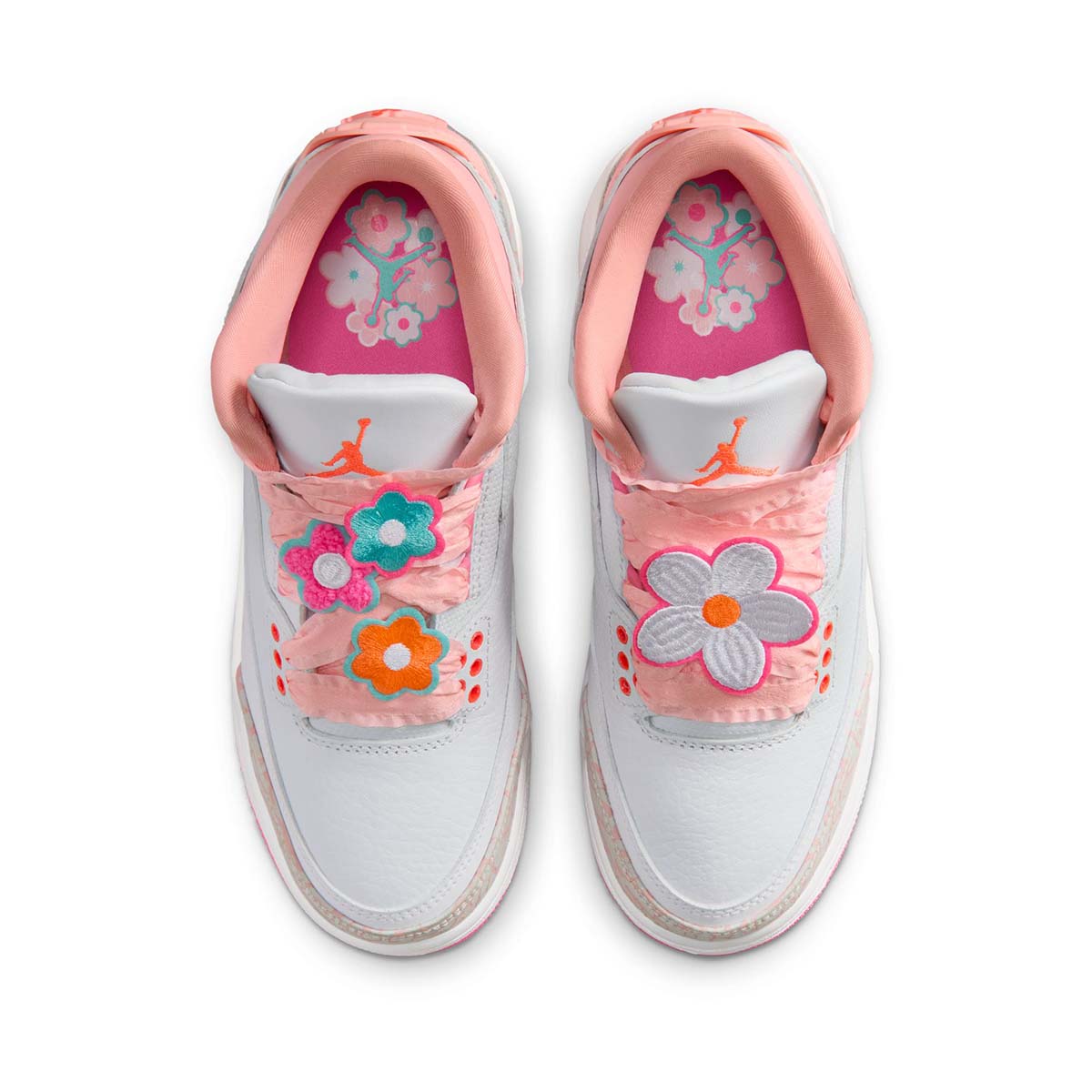 Air Jordan 3 Retro 'Retro Spring Flowers' Big Kids' Shoes - 