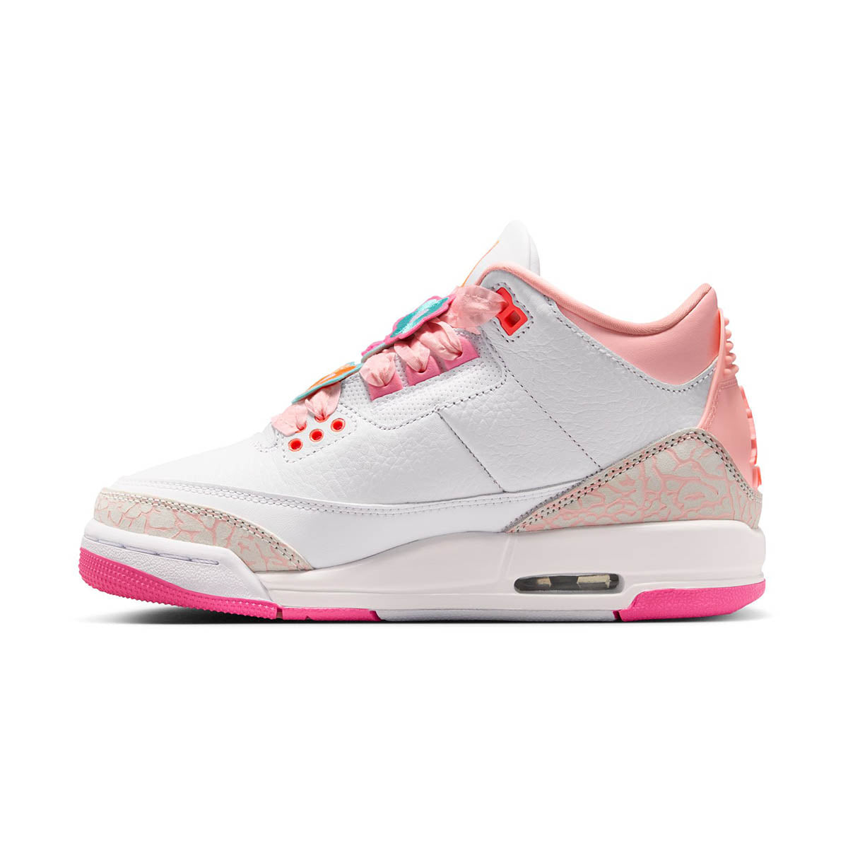 Air Jordan 3 Retro 'Retro Spring Flowers' Big Kids' Shoes - 