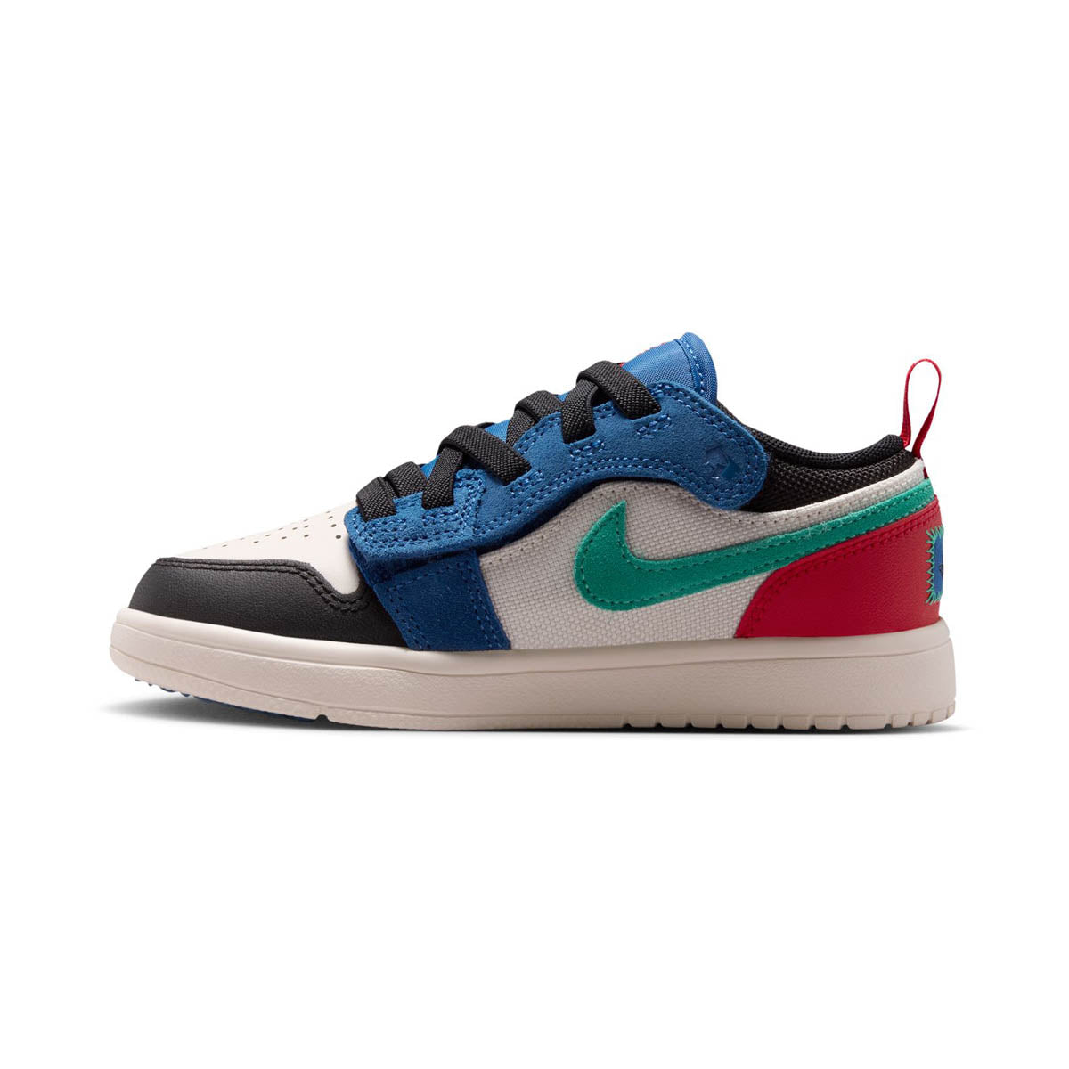 Jordan 1 Low Alt SE 'True Blue Red Kinetic Green' Little Kids' Shoes - 