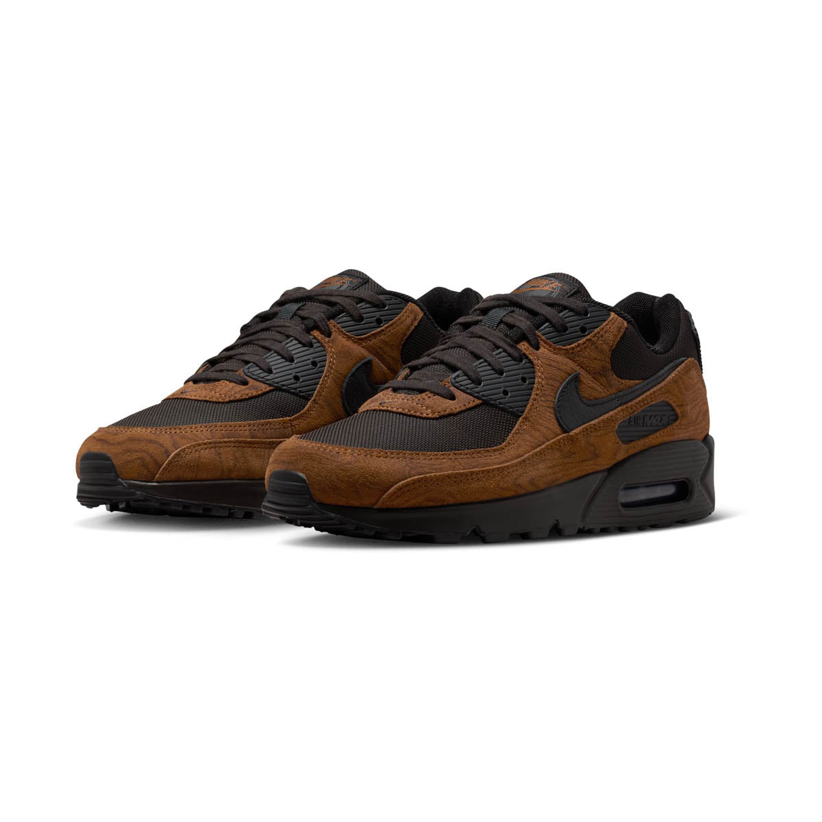 Nike Air Max 90 Premium 'Light British Tan Velvet Brown' Men's Shoes - Men’s Running Shoes