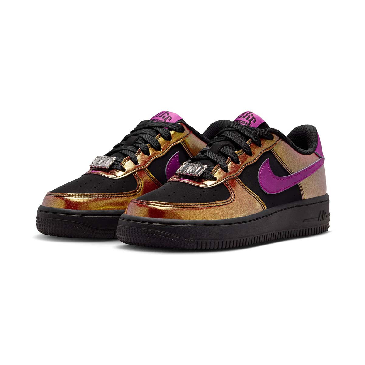 Nike Air Force 1 LV8 'Glam Rock Black Bold Berry' Big Kids' Shoes - Nike Air Force One Shoes
