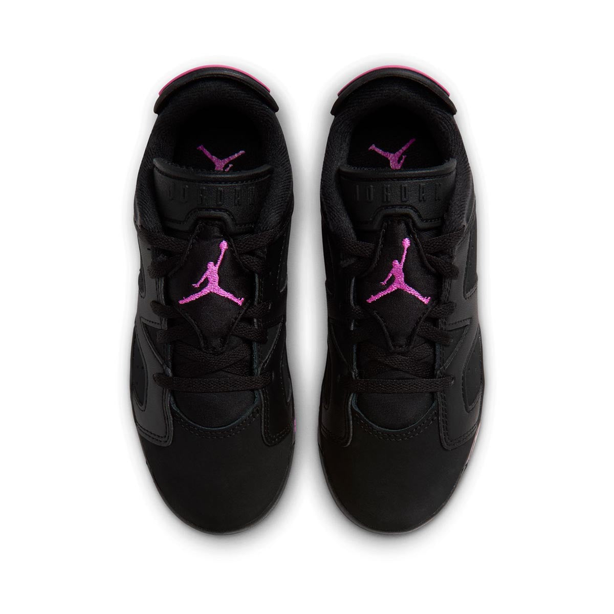 Jordan 6 Retro Low 'Black Fierce Pink' Little Kids' Shoes - 