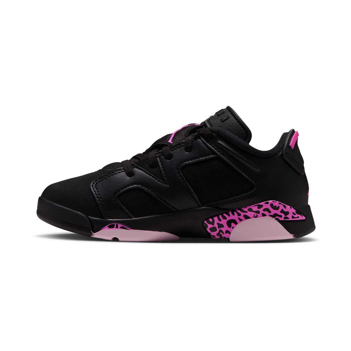 Jordan 6 Retro Low 'Black Fierce Pink' Little Kids' Shoes - 