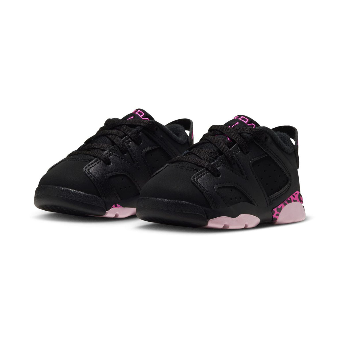 Jordan 6 Retro Low 'Black Fierce Pink ' Baby/Toddler Shoes - 