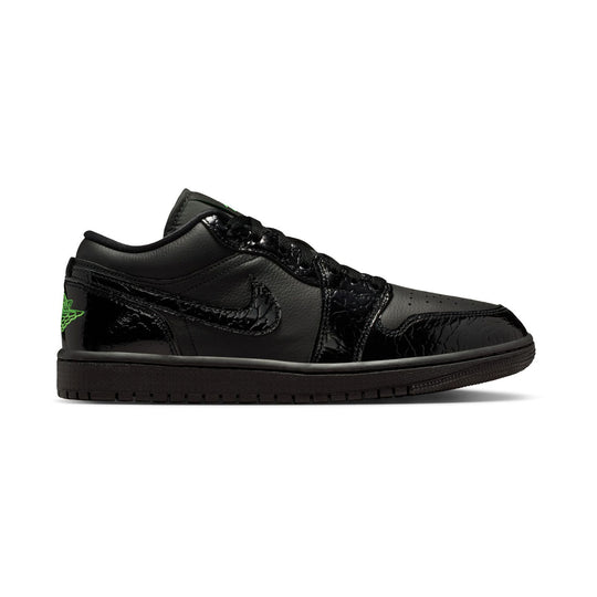 Air Jordan 1 Low SE 'Black Croc Scream Green' Women's Shoes