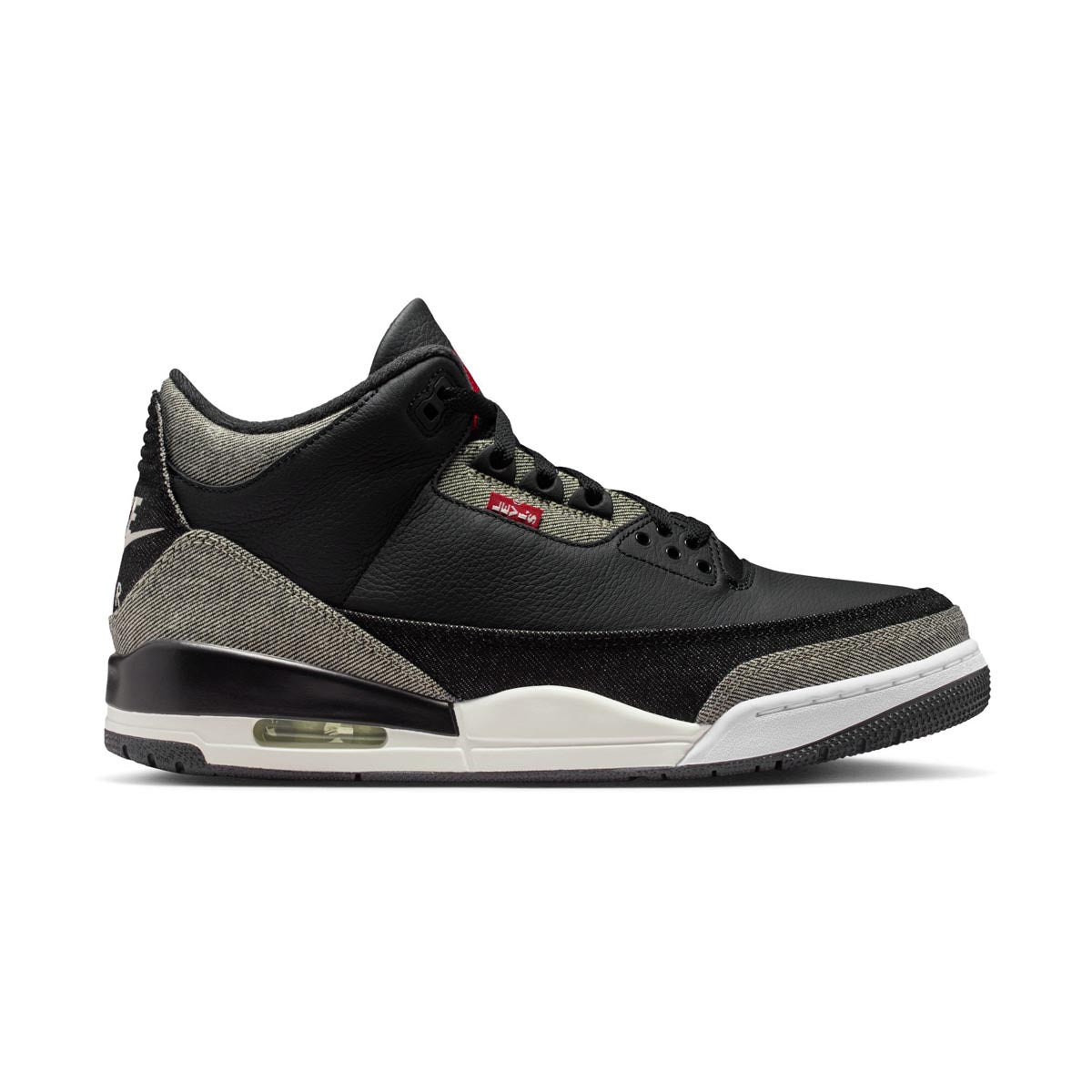 Nike Air Jordan 3 Levi’s 28cm Shop Air Jordan 3 x Levi's® 'Black and White' Men's Shoes