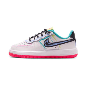 Nike Force 1 Low 'White Hyper Pink Dusty Cactus' Little Kids' Shoes