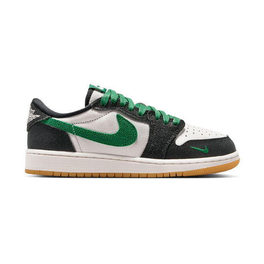 Air Jordan 1 Retro Low OG 'Phantom and Pine Green' Big Kids' Shoes
